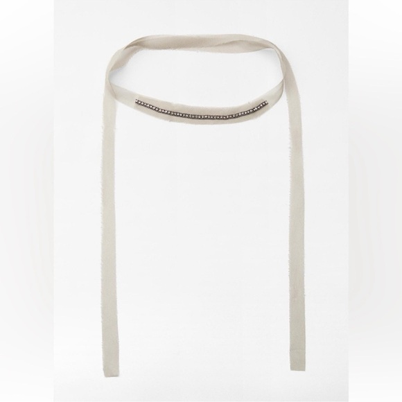 ZARA JEWEL CHOKER SCARF NECKLACE - Picture 4 of 5